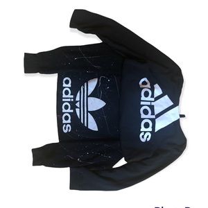 Adidas bundle! 2 EUC sweatshirts size L